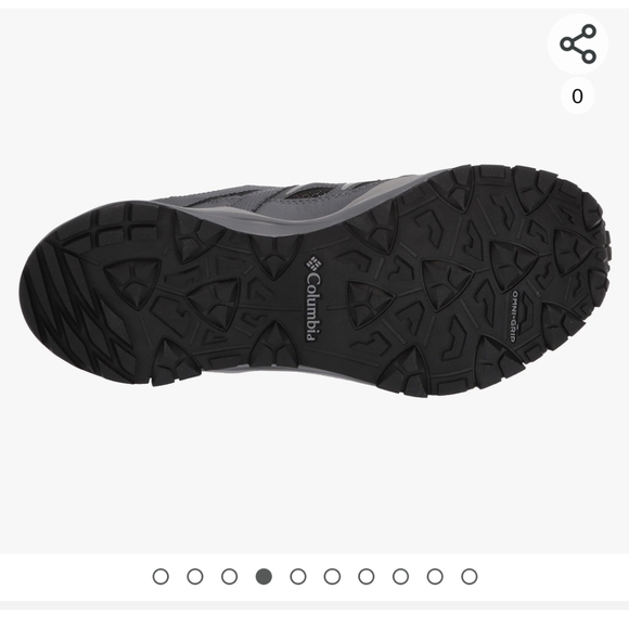 COLUMBIA Hiking Shoe, gray mens size 13 - Picture 9 of 14